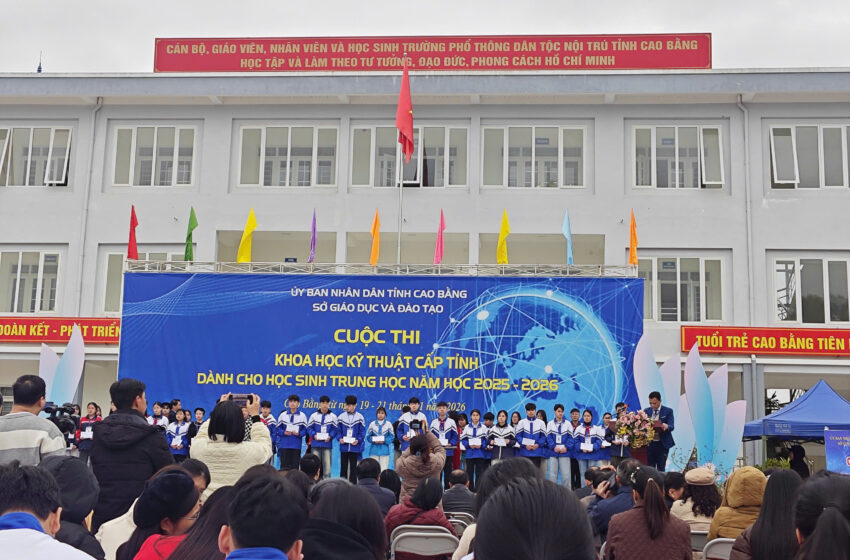  TRƯỜNG PTDTBT TIỂU HỌC VÀ THCS NAM CAO THAM GIA CUỘC THI KHOA HỌC KỸ THUẬT CẤP TỈNH CAO BẰNG NĂM HỌC 2025 – 2026