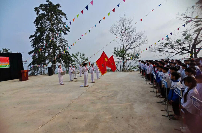  RỘN RÀNG NGÀY HỘI “THIẾU NHI VUI KHỎE – TIẾN BƯỚC LÊN ĐOÀN” TẠI TRƯỜNG PTDTBT TH & THCS NAM CAO